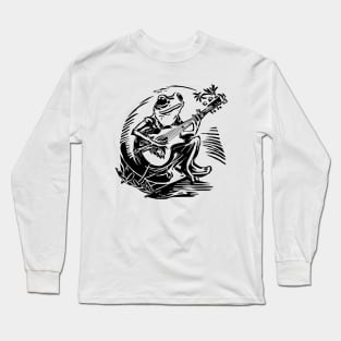 Frog with banjo Long Sleeve T-Shirt